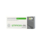 Цетиризин-OBL таблетки п/о плен. 10мг 20шт