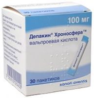 Депакин Хроносфера гранулы с пролонгированным высвобождением пак. 100мг 30шт