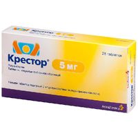 Крестор таб. п/о плен. 5мг № 28