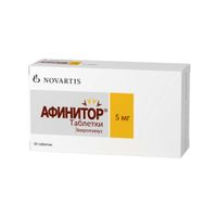 Афинитор таблетки 5мг 30шт Афинитор таблетки 5мг 30шт