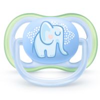 Соска-пустышка силиконовая ортодонтическая с футляром 0-6 мес. Ultra Air Philips Avent 2шт (SCF085/01) миниатюра фото №4