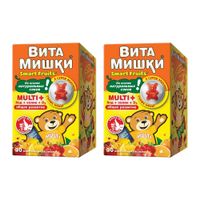 2Х ВитаМишки Мульти+ пастилки жевательные 2400мг 30шт 2Х ВитаМишки Мульти+ пастилки жевательные 2400мг 30шт