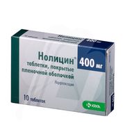 Нолицин таб п/о 0,4г 10шт
