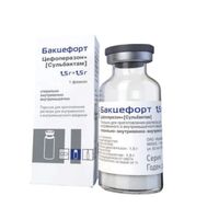 Бакцефорт пор. д/приготовления раствора для в/в и в/м введения 1,5г+1,5г