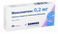 Моксонитекс таблетки п/о плен. 0,2мг 28шт