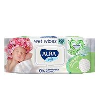 Салфетки влажные детские с алоэ big-pack с крышкой  Aura/Аура 100шт