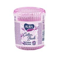 Палочки ватные стакан Aura/Аура 100шт