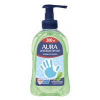 Мыло жидкое для всей семьи с антибактериальным эффектом с подорожником Aura/Аура 300мл
