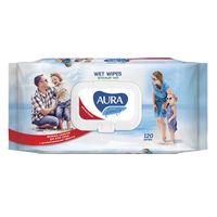 Салфетки влажные антибактериальные Family Aura/Аура 120 шт.