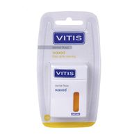 Нить межзубная желтая без фтора Vitis Waxed Dental Floss 50м