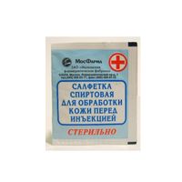 Салфетка спиртовая для инъекций 1шт Салфетка спиртовая для инъекций 1шт