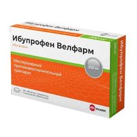 Ибупрофен Велфарм таблетки п/о плен. 200мг 20шт