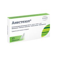 Анестезол суппозитории ректальные 100мг+40мг+20мг+4мг 10шт миниатюра фото №3