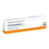 Гепатромбин гель для наружного применения 300МЕ+2,5мг+2,5мг/г 40г миниатюра фото №2