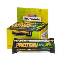Батончик протеиновый с коллагеном кукуруза в белой глазури Protein Bar Ironman 50г 12шт