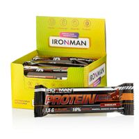 Батончик протеиновый с коллагеном шоколад в темной глазури Protein Bar Ironman 50г 12шт