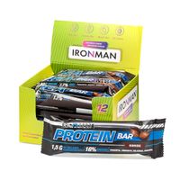 Батончик протеиновый с коллагеном кокос в темной глазури Protein Bar Ironman 50г 12шт