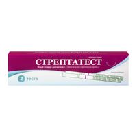 Тест-экспресс для диагностики стрептококка группы А Стрептатест 2шт