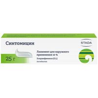 Синтомицин линимент 10% 25г 