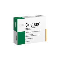 Залдиар таблетки п/о плен. 325мг+37,5мг 20шт