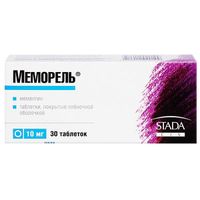 Меморель таблетки п.п.о. 10мг 30шт