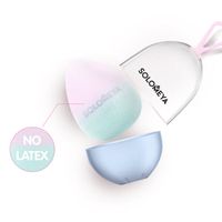 Спонж косметический для макияжа, меняющий цвет Blue-pink Solomeya  миниатюра фото №5