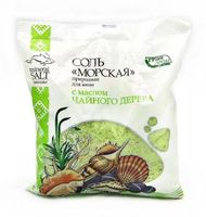 Соль морская с маслом чайного дерева ГринПром 1000 г
