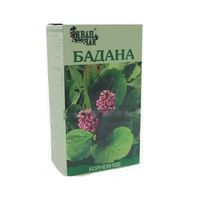 Бадан корневище измельченное пакет 50г