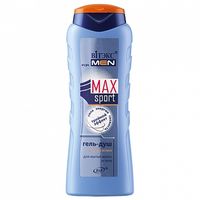Гель-душ мужской для мытья волос и тела тройной эффект Витэкс For men Sport 400мл