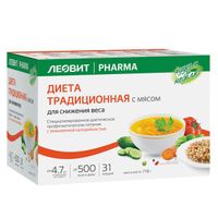 Программа питания для снижения веса Леовит Худеем за неделю Традиционная диета с мясом 718г