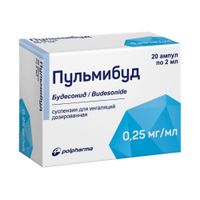 Пульмибуд суспензия для инъекций дозированная амп. 0,25мг/мл 2мл 20шт миниатюра фото №2