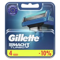 Кассеты для станков Turbo Mach3 Gillette/Жиллетт 4шт (10/13264256) миниатюра фото №2