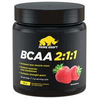 Аминокислоты БЦАА/BCAA 2:1:1 вкус клубники Primekraft/Праймкрафт 150г