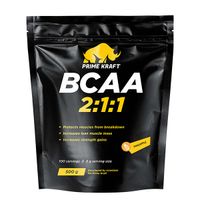 Аминокислоты БЦАА/BCAA 2:1:1 вкус ананаса дойпак Primekraft/Праймкрафт 500г