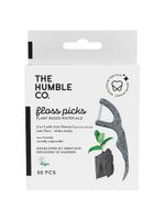 Зубочистки с зубной нитью древесный уголь Humble CO. 50шт