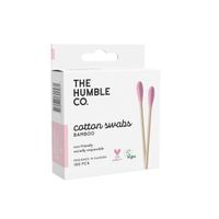 Палочки ватные бамбуковые натуральные фиолетовая вата natural cotton swabs Humble CO. 100шт