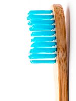 Щетка зубная взрослая из бамбука голубая средняя brush Humble CO.