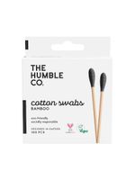 Палочки ватные бамбуковые натуральные черная вата natural cotton swabs Humble CO. 100шт