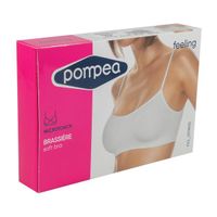 Топик на тонких бретельках из эластичной микрофибры белый Pompea р.L/XL миниатюра фото №4
