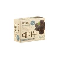 Мыло туалетное с эффектом скраба древесный уголь Rice Day 100г
