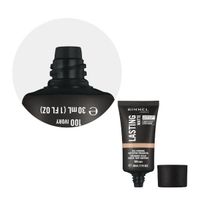 Крем тональный Lasting MatteFull Coverage Mattifying Foundation Rimmel/Риммель тон 100 миниатюра фото №5