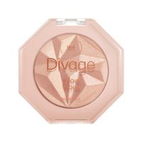 Хайлайтер для лица компактный Compact Highlighter glow vibes Divage/Диваж тон 02 миниатюра фото №2