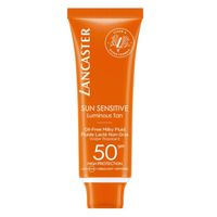 Молочко-флюид для лица солнцезащитное нежирное SPF50 Sun Sensitive Lancaster/Ланкастер 50мл миниатюра фото №2