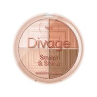 Палетка для лица скульптурирующая Sculpt&Shine Divage/Диваж 4в1 миниатюра фото №2
