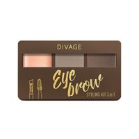 Набор для бровей Eyebrow Styling New Divage/Диваж тон 02 миниатюра фото №2