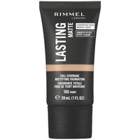 Крем тональный Lasting MatteFull Coverage Mattifying Foundation Rimmel/Риммель тон 100