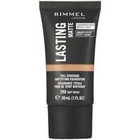 Крем тональный Lasting MatteFull Coverage Mattifying Foundation Rimmel/Риммель тон 200 миниатюра фото №2