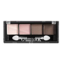 Тени для век молочный шоколад 4-х цветные Glam Look Luxvisage тон 1 2г