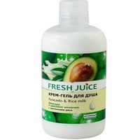 Крем-гель для душа Авакадо и Рисовое молоко Fresh Juice 500мл