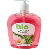 Мыло жидкое с дозатором Лотос и Алоэ Bio Naturell 1л